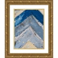 thumbnail image 1 of Ashley, Erin 15x18 Gold Ornate Wood Framed with Double Matting Museum Art Print Titled - Blue Zag I, 1 of 4