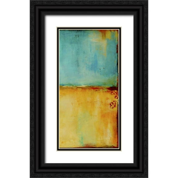 Ashley, Erin 18x32 Black Ornate Wood Framed with Double Matting Museum Art Print Titled - Pier 37 II