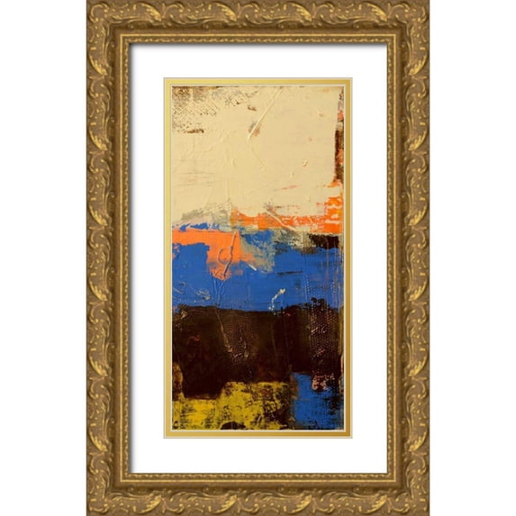 Ashley, Erin 18x32 Gold Ornate Wood Framed with Double Matting Museum Art Print Titled - Urban District II