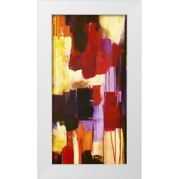 Ashley, Erin 18x32 White Modern Wood Framed Museum Art Print Titled - Raspberry Beret I