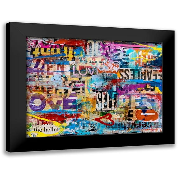 Ashley, Erin 24x19 Black Modern Framed Museum Art Print Titled - Metromix Luv II