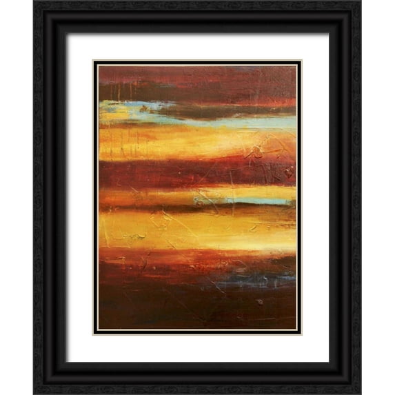 Ashley, Erin 25x32 Black Ornate Wood Framed with Double Matting Museum Art Print Titled - Gypsy Nights I