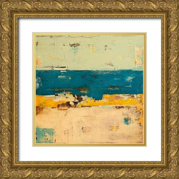 Ashley, Erin 26x26 Gold Ornate Wood Framed with Double Matting Museum Art Print Titled - Second Time Around
