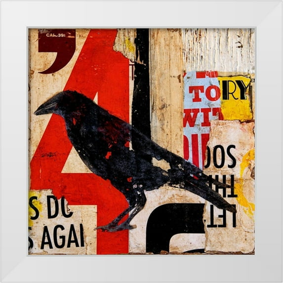 Ashley, Erin 26x26 White Modern Wood Framed Museum Art Print Titled - The Vintage Crow