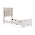 thumbnail image 1 of Ashley Furniture Altyra Upholstered Fabric King Panel Headboard in White/Gray, 1 of 4