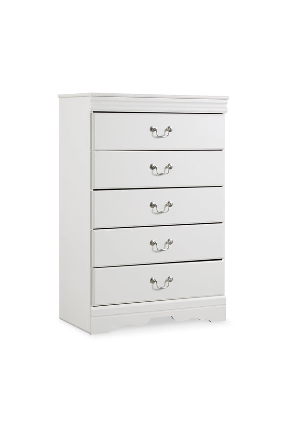 Signature Design by Ashley Anarasia 5 Drawer Chest in White