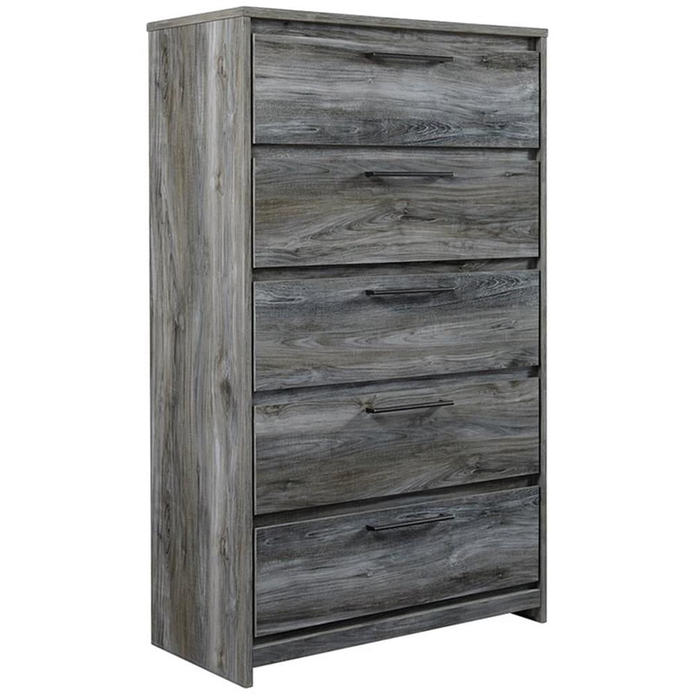 Coastal Gray 31" Engineered Wood 5-Drawer Chest