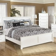 Ashley Furniture Bostwick Shoals Wood King Panel Bed in White