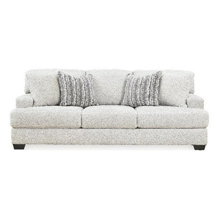 Ashley Furniture Brebryan Flannel Sofa with Decorative Accent Pillows