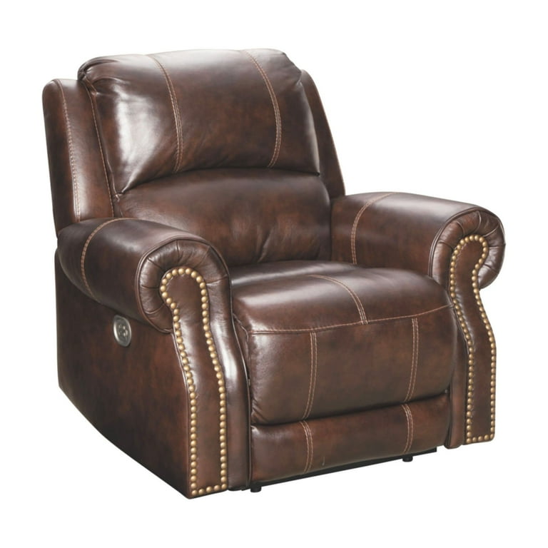 Ashley leather recliner chair deals