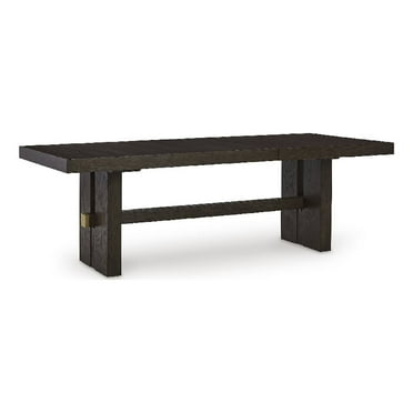 Kings Brand Furniture Brown Wood Rectangular Dining Room Table with Butterfly Extension Leaf