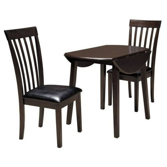 Ashley Furniture Hammis 3 Piece Dining Room Set in Dark Brown