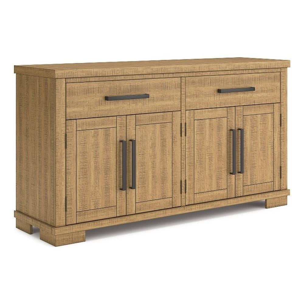 Havonplane Light Brown Rubberwood Dining Server