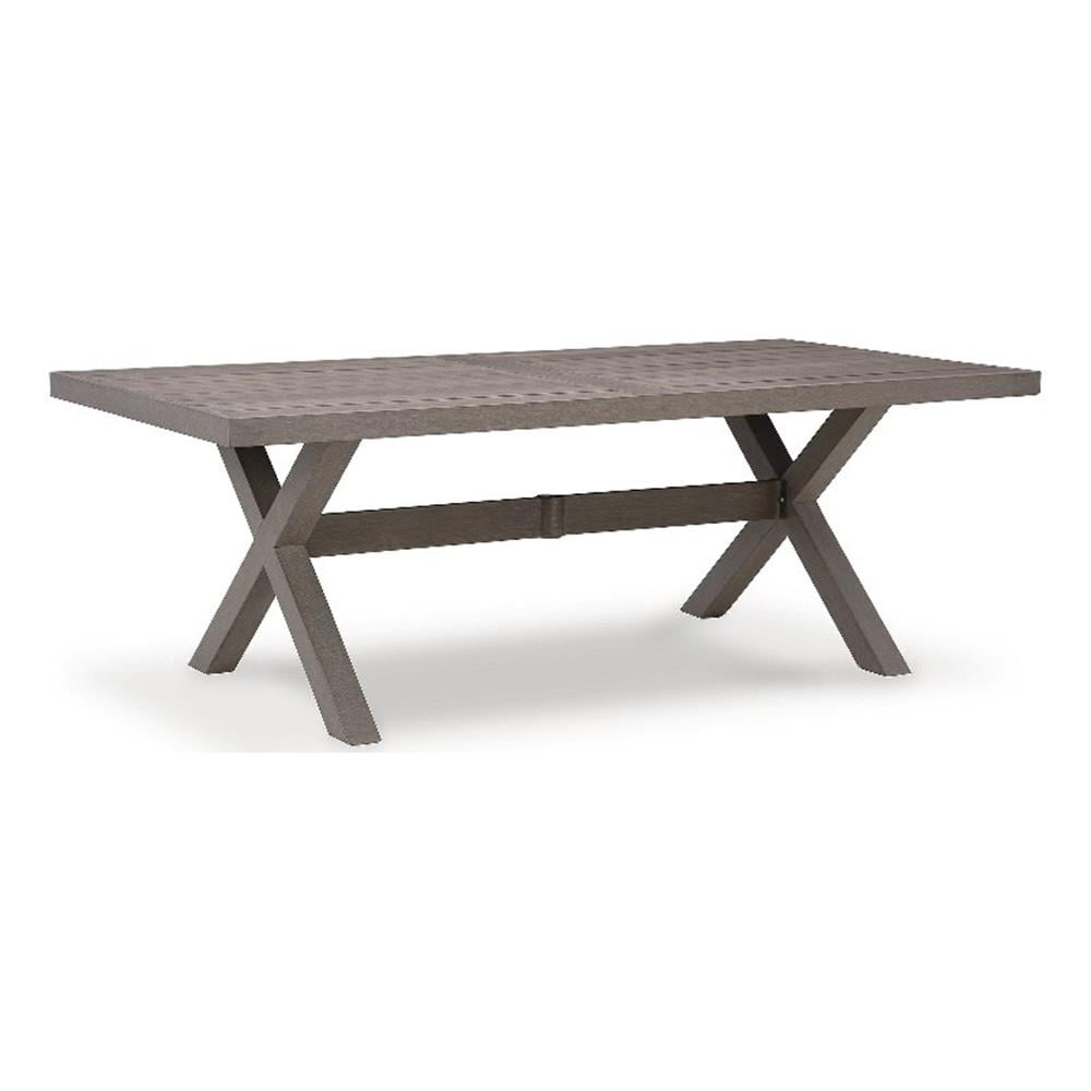 Hillside Barn 84" Brown Resin Rectangular Outdoor Dining Table
