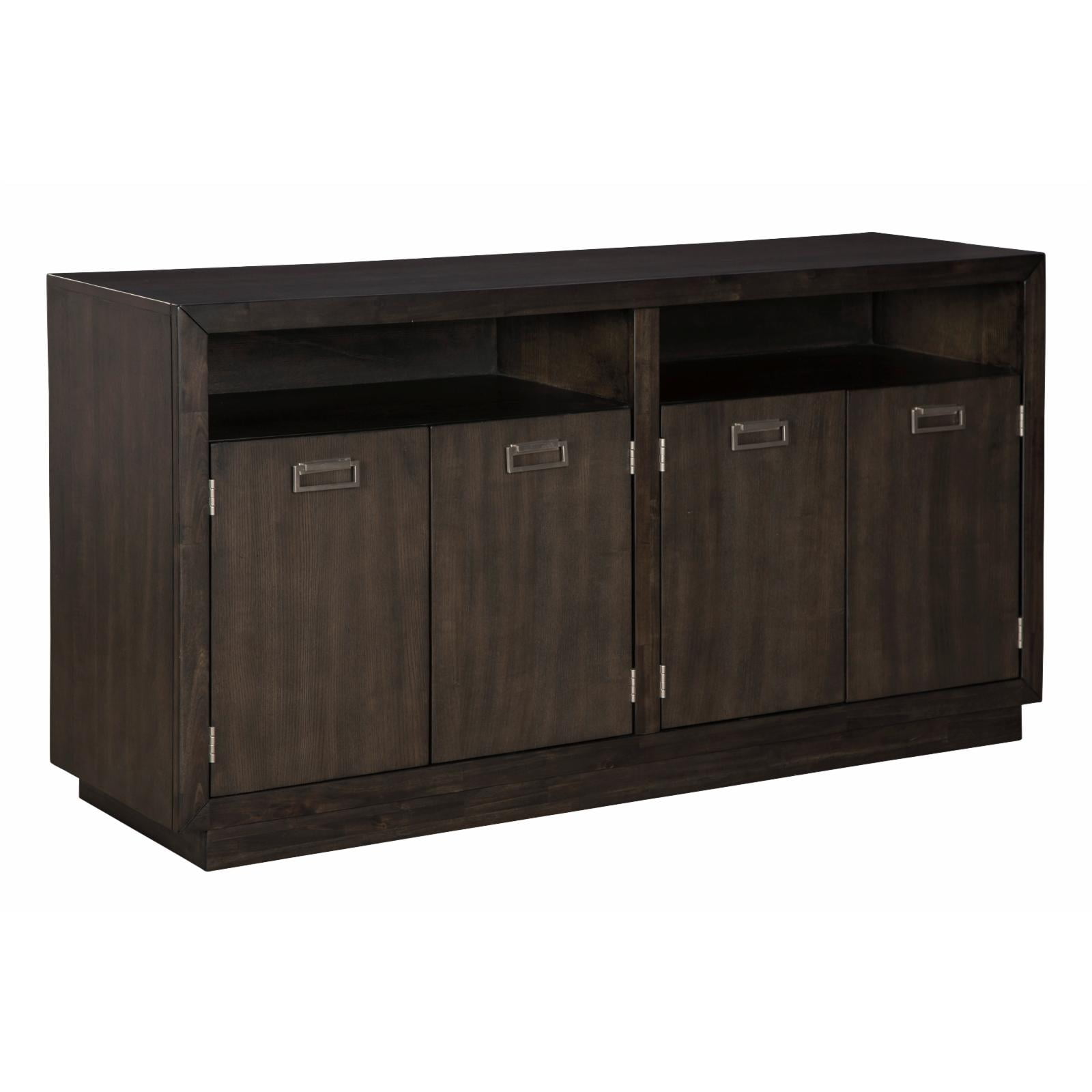 Contemporary Four-Door 60" Espresso Dining Server