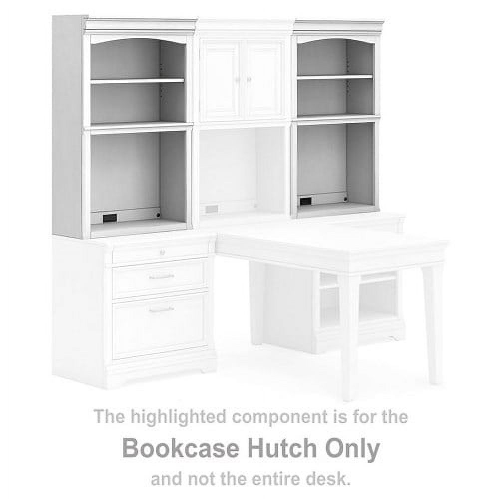 Ashley Furniture Kanwyn Bookcase Hutch, Whitewash