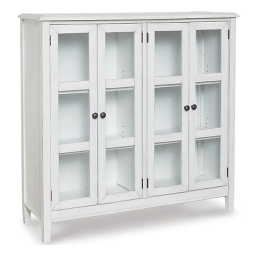 Gray Adjustable Shelving Office Accent Cabinet