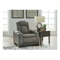 thumbnail image 1 of Ashley Furniture Next-Gen DuraPella Faux Leather Power Recliner in Gray, 1 of 14