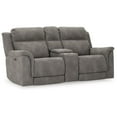 thumbnail image 1 of Ashley Furniture Next-Gen DuraPella Faux Leather Reclining Loveseat in Gray, 1 of 14