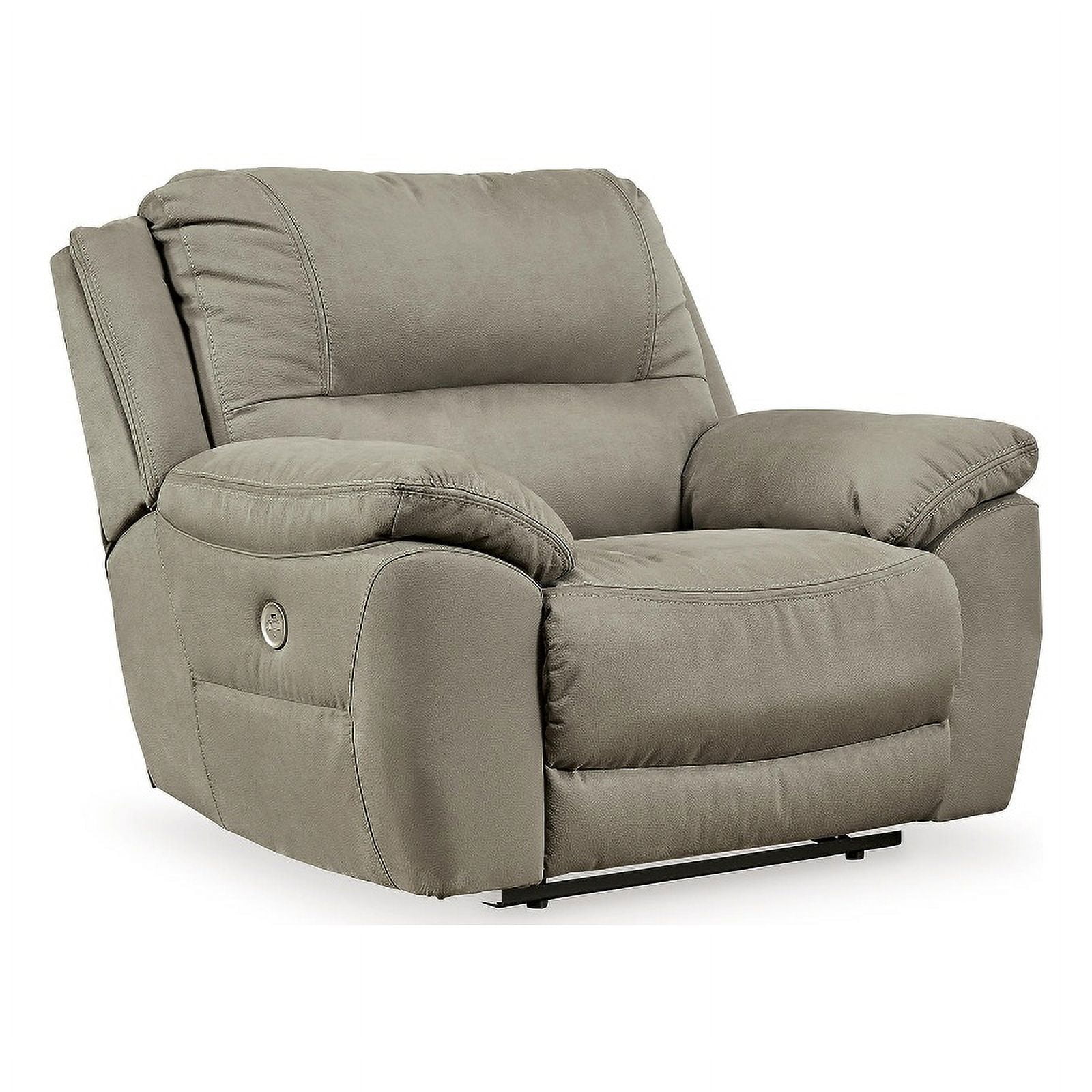 Next-Gen Gaucho 53" Gray Faux Leather Power Recliner