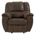 thumbnail image 1 of Ashley Furniture Signature Design Jumbo Stitching McGann Rocker Recliner, Walnut, 1 of 4