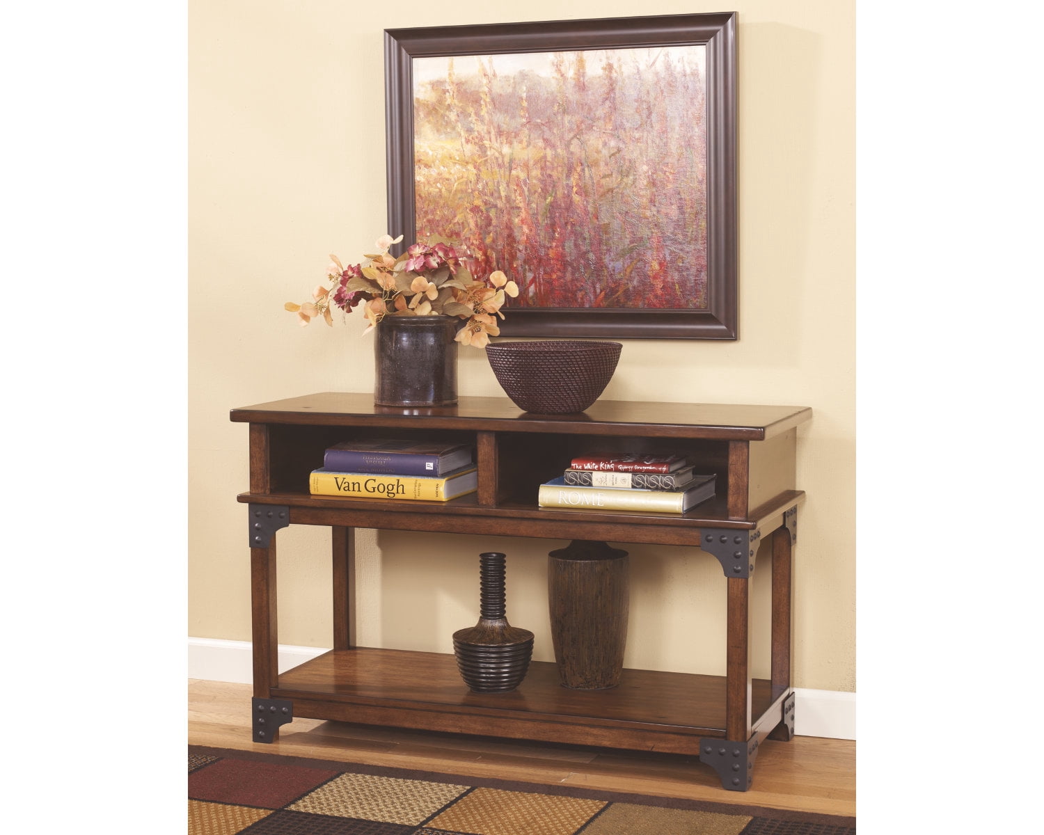 Ashley Furniture Signature Design - Murphy Sofa Table - Entertainment ...