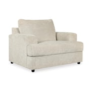 Ashley Furniture Soletren Oversized Accent Chair with Platform Foundation, Stone
