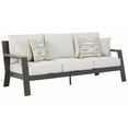 thumbnail image 1 of Ashley Furniture Tropicava Outdoor Fabric Sofa with Cushion in Gray and Beige, 1 of 6