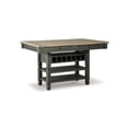 thumbnail image 1 of Ashley Furniture Tyler Creek Wine Rack Counter Height Dining Table in Black, 1 of 14