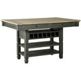 thumbnail image 1 of Ashley Furniture Tyler Creek Wine Rack Counter Height Dining Table in Black, 1 of 6