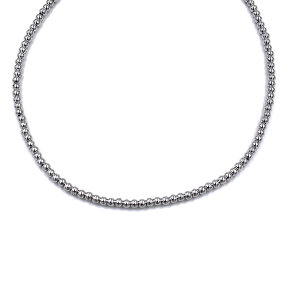 Ashley Gold Stainless Steel Ball 4MM Beaded Necklace