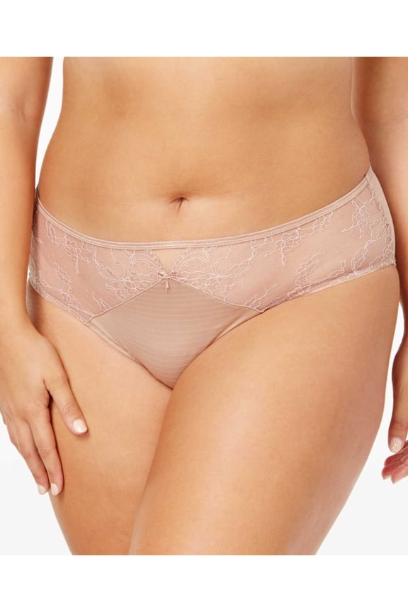 Basic Hi Cut Plus Size Brief Panty Beige Cappuccino 2X