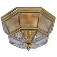 thumbnail image 1 of Ashley Harbour Outdoor Traditional 3-Lights Hanging Ceiling Lights, Gold, 1 of 4