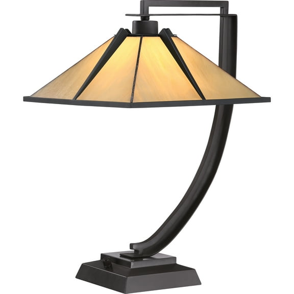 Ashley Harbour Tiffany 21.00" 1-Light Table Lamps with Product Electrical Medium Base, Bronze