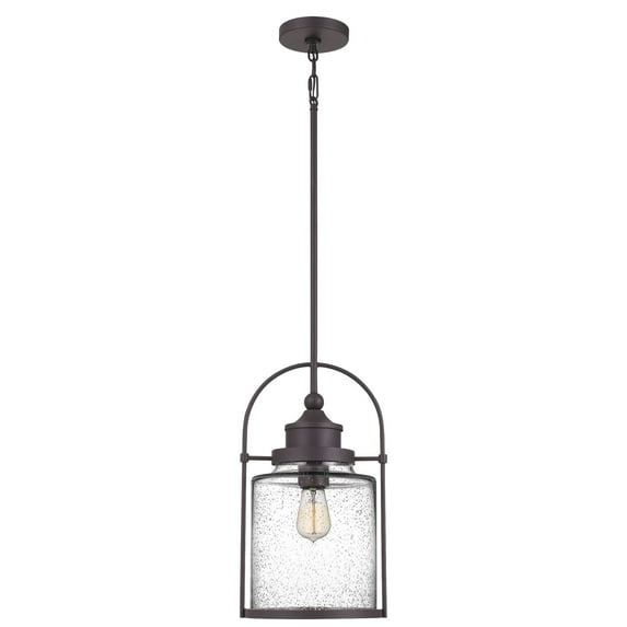 Ashley Harbour Transitional 1-Light Ceiling Hanging Pendant Light, Bronze