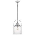 thumbnail image 1 of Ashley Harbour Transitional 1-Light Ceiling Hanging Pendant Light, Silver, 1 of 3
