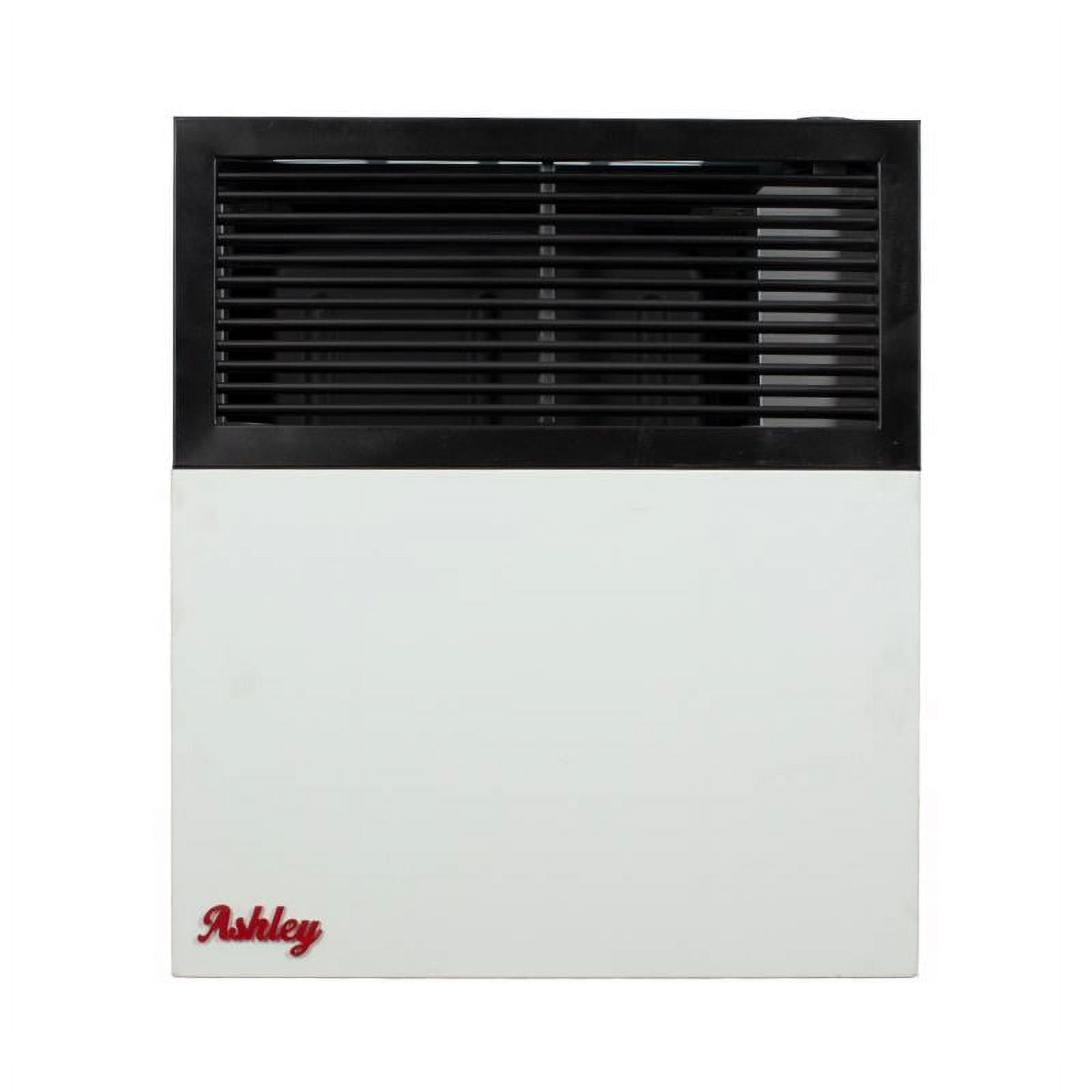Ashley Dual Fuel Black and Gray Stainless Steel Wall Heater