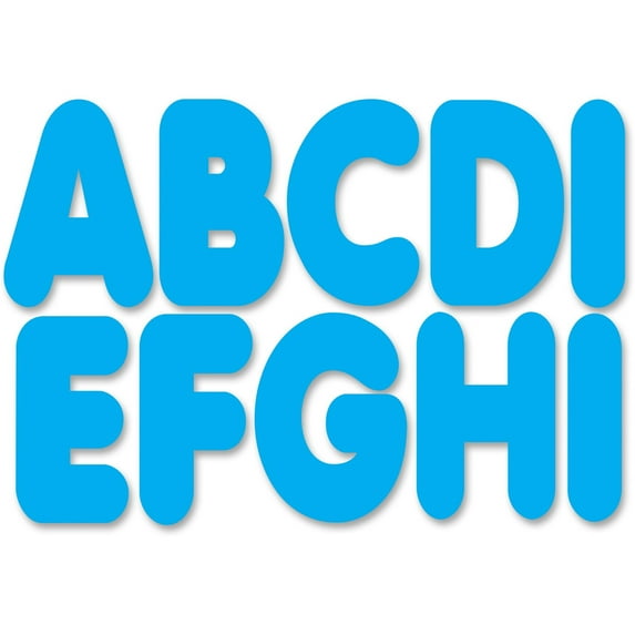 Ashley Magnetic Die-cut Letters, Blue, 1 Set (Quantity)