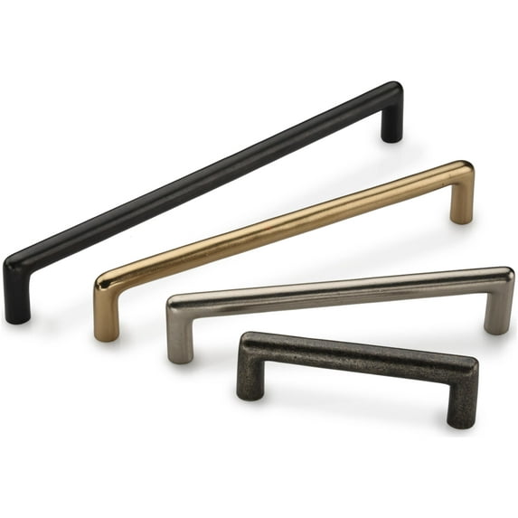 Ashley Norton 331 6 1/2 Classic "D" 6" Center To Center Luxury Solid Bronze Cabinet Handle