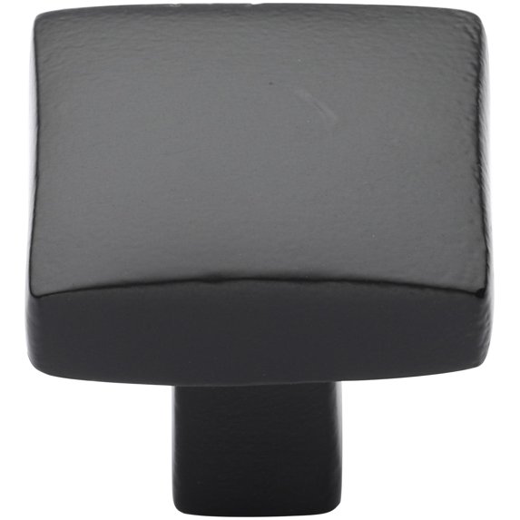 Ashley Norton TC.3678 11/4 Solid Bronze Puffed 1-1/4" Square Cabinet Knob - Black