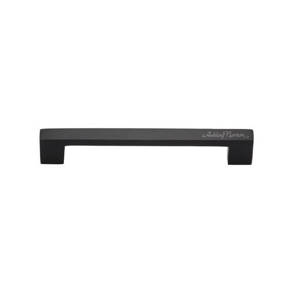 Ashley Norton MT0337-203-BLK Urban 8" Center To Center Luxury Solid Brass Square Cabinet