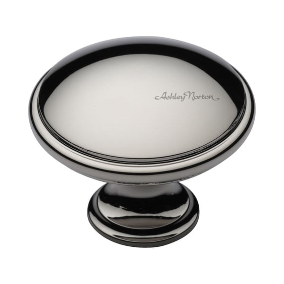 Ashley Norton MT3950-038-PNI Solid Brass Andria 1-1/2" Mushroom Cabinet Knob - Nickel