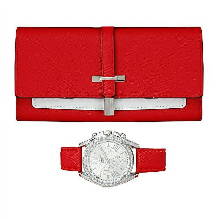 Ashley Princess Women's Colorful Easy Reader Watch Wallet Gift