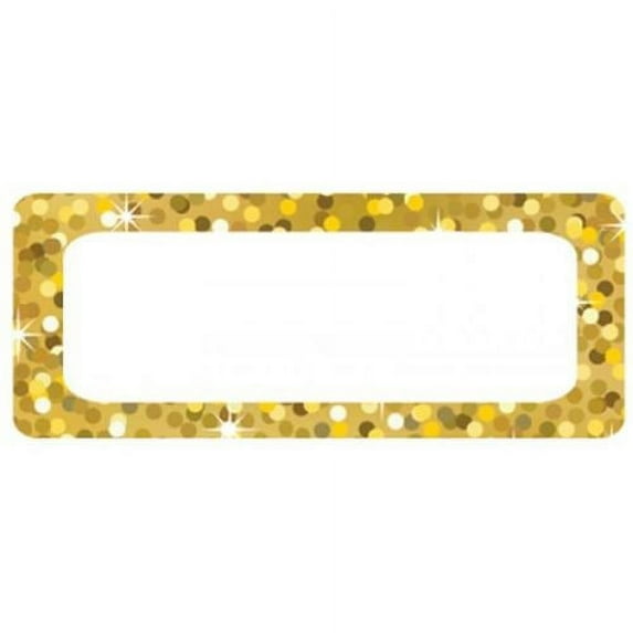Ashley Productions ASH10082 Die Cut Magnets Gold Sparkle Name