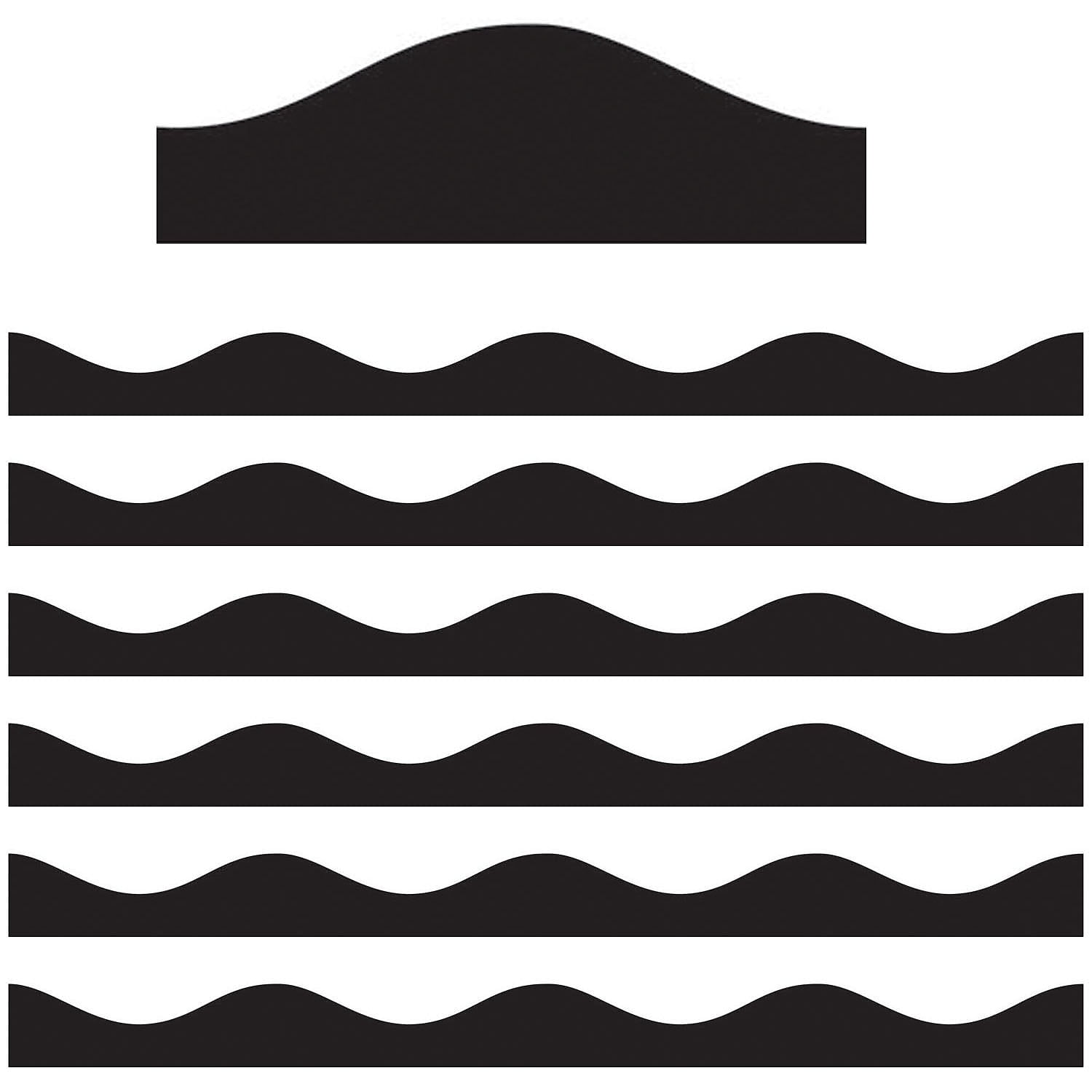 Black Magnetic Metal Border Set, 1" x 12"