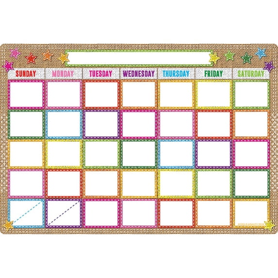 Ashley Productions ASH91053 Smart Burlap Stitched Calendar