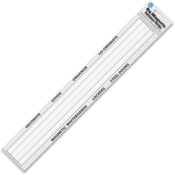 Ashley Productions Big Magnetic Sentence Strips, 3" x 24", Pack of 5
