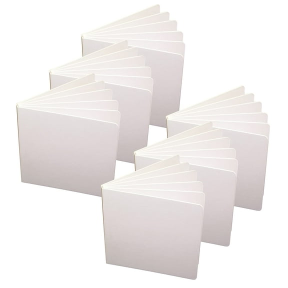 Ashley Productions Blank Chunky Board Book, 5" x 5", White, Pack of 6