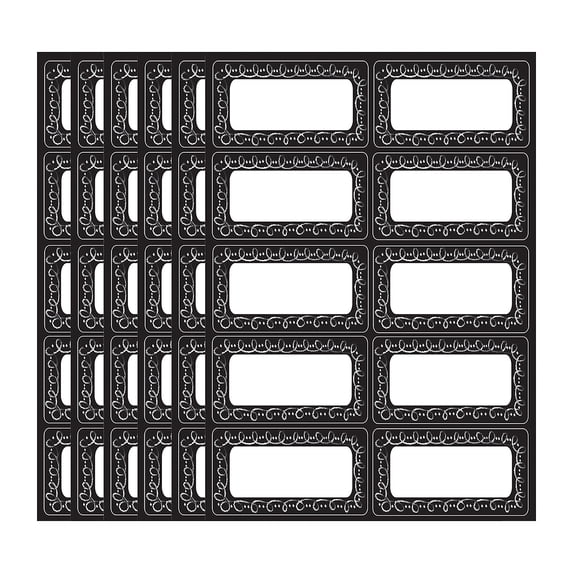 Ashley Productions Die-Cut Magnetic Chalk Loop Labels/Nameplates, 10 Per Pack, 6 Packs