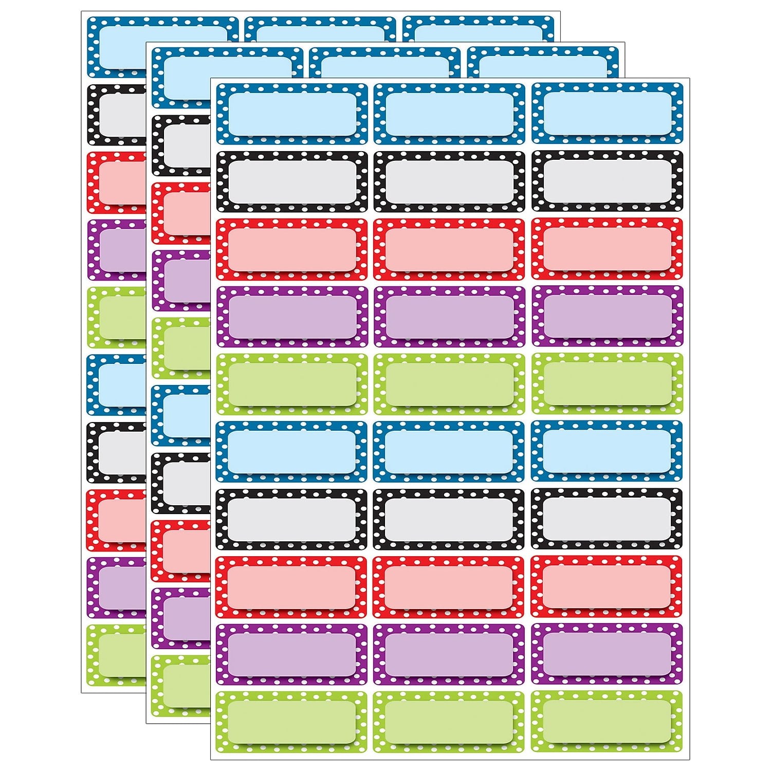Assorted Color Magnetic Foam Nameplates Bundle, 14" Length